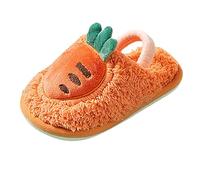 Generisch Pantoufles pour enfants, claquettes en mousse à mémoire de forme, pantoufles doublées avec imprimé animal, pantoufles chaudes en peluche pour l'hiver, légères et confortables, pantoufles