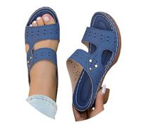 Generisch Pantoufles pour femme - 1 été - Mules pour femme - Avec talon bloc - Élégantes - Chaussures d'été décontractées - Bout ouvert - Pantoufles à plateforme - Sandales à talons - Chaussures