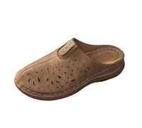 Generisch Pantoufles pour femme avec semelle intérieure - Clogs fermés à | Chaussures de jardin antidérapantes, imperméables, en caoutchouc, légères, respirantes, élégantes, plates pour la vie