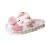 Generisch Pantoufles pour femme en mousse à mémoire de forme, moelleuses, confortables, chaudes, mignons, chats, caricatures, pantoufles d'hiver en peluche pour l'intérieur