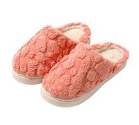 Generisch Pantoufles pour femme et homme avec doublure en peluche - Semelle chaude et épaisse - Chaussons en feutre antidérapants - Unisexe - Chaussures de loisirs pour l'intérieur et l'extérieur