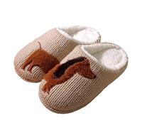 Generisch Pantoufles pour femme, homme, amant, mode d'hiver, mignons, chaussures chaudes et confortables, chaussures pour femme, kaki, 39 EU