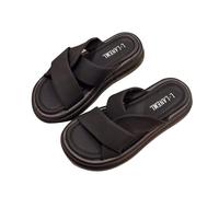 Generisch Pantoufles pour femme Mules de haute qualité pour femmes Sandales à plateau portables Pantoufles souples à enfiler Sandales d'été Sandales plates confortables Sandales plates légères