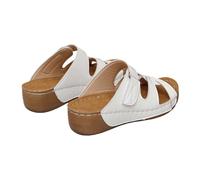 Generisch Pantoufles pour femme - Semelle épaisse - Sandales à plateforme surélevée - Confortables - Chaussures d'été avec semelle douce - Été - Légères et antidérapantes - Avec lit de pied, Blanc