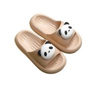 Generisch Pantoufles pour filles en EVA souple - Pour intérieur et extérieur - Décontractées et confortables - Imprimé panda - Pour tout-petits de 2 à 12 ans, kaki, 33.5 EU