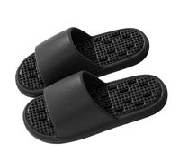 Generisch Pantoufles pour homme et femme - Massage des pieds plats - Creux - Séchage rapide - Antidérapantes - Pour l'intérieur et la salle de bain - Massage des pieds - Pour la maison, Noir , 44 EU