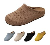 Generisch Pantoufles pour Intérieur et Extérieur, Sabot Élégant en Cuir, Semelle en Caoutchouc et Lit de Pied en Liège Latex, Sandales et Sabots pour Femmes, Bout Fermé, Liège, Confortable