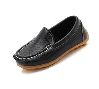 Generisch Pantoufles souples pour et filles à enfiler, robe, chaussures plates, chaussures de bateau, chaussures de loisirs pour filles, chaussures de sport 35, Noir , 35 EU