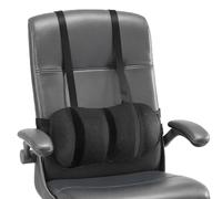 Generisch Par seduta e supporto per la schiena - 2,99 pollici supporto lombare en mousse à mémoire de forme, per sedia da ufficio, voiture, viaggi, aereo, sedia da scrivania, lombare, antiscivolo