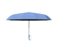 Generisch Parapluie avec boucle à anneau, parapluie pliable portable | Grand parapluie compact pour la protection contre la pluie et les UV, parasol de voyage automatique, bleu, Siehe Beschreibung