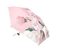 Generisch Parasol portable avec motif floral - Protection UV - Léger et pliable - Pour les voyages, les promenades, les fêtes dans le jardin, les événements en plein air et l'utilisation quotidienne