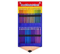 Generisch Parking à crayons 30 compartiments - Gain de place - | Porte-crayons pour fournitures de bureau à domicile, école, bibliothèque, maternelle, élèves