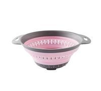 Generisch Passoire pliable en silicone PP pour évier de cuisine avec design peu encombrant, séchage rapide pour pâtes, légumes, vaisselle dans la maison et l'appartement (violet clair, 24,5 x 20 x 10