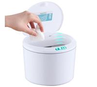 Generisch Pattumiera Senza Contatto : ABS Resistente 3 Litri | Della Spazzatura Con Sensore Di Movimento Intelligente Senza Tocco Per Auto | Boîte à goûter Per Fazzoletti Elettrici Domestici | Pattumi