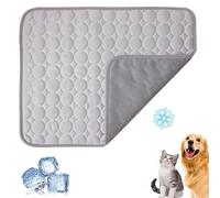 Generisch Paw Frost - Tapis rafraîchissant pour chiens - Respirant - Auto-rafraîchissant - Lavable - Pour la maison, le jardin ou les déplacements - Gris - Taille M (7,5 kg ou moins))