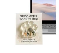 Generisch Paw Hug - Décoration pour soigneur d'animaux - Avec carte de vœux, cadeau de motivation pour l'appréciation - Pour amis, famille, adultes, et filles