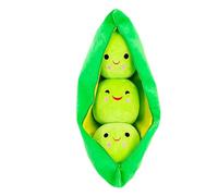 Generisch PEA Pod Pillow - Adorable jouet en forme de haricot vert, matériau de qualité supérieure doux au toucher, charmant accessoire de décoration de canapé coussin de soutien relaxant | Idéal pour