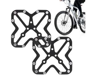 Generisch Pédales de VTT | Pédale de plate-forme de vélo en alliage inoxydable - Pédale plate pour vélo de montagne et de route