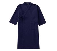 Generisch Peignoir pour homme et femme - Peignoir à capuche - Peignoir de sauna pour femme - Absorbe fortement - Peignoir pour homme - Peignoir de bain sauna, Pyjama B2 bleu marine, L