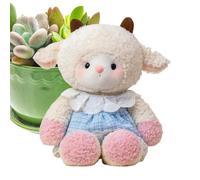 Generisch Peluche 20 cm jambes mobiles douce interactive | Mouton en peluche pour anniversaire, pendaison de crémaillère, filles, adolescentes, petite amie, mère, canapés