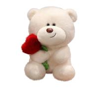 Generisch Peluche 30 cm Saint-Valentin chaleureuse : la combinaison d'ours doux fleur de rose est parfaitement exprimée ! Ensemble loup deux pièces (A, B)