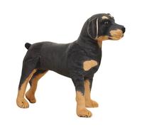 Generisch Peluche Chien XXL Grand Doudou Peluche Chien Gros Peluche Chien en Tissu Jouet en Peluche, Chien en Peluche 70cm Noir