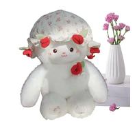 Generisch Peluche d'agneau - 30 cm - Douce - Décoration de chambre d'enfant - Adorable douce - Jouet mouton douillet - Pour bébés, filles, adultes, femmes, collectionneurs, famille, amis et