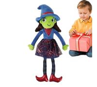 Generisch Peluche de sorcière - Compagnon d'Halloween - Accessoires d'intérieur douillets