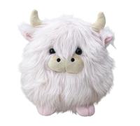 Generisch Peluche de Vache 20 cm, Jouet Doux, à Poils Longs, pour et Adultes, comme décoration pour la Maison, la Chambre d'enfant, Le canapé, Les étagères et la Chambre à Coucher