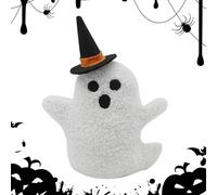 Generisch Peluche fantôme d'halloween - : Peluche Courte 23 cm | Statue de fantômes en résine Mignonne pour étagère de Bloc de fête des bébé, Jouet en Peluche fantôme Halloween | canapé