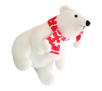 Generisch Peluche mignonne de Noël | Avec écharpe, poupée en peluche douce pour enfants et filles, parfaite pour canapé, table de chevet, salon, chambre à coucher