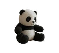 Generisch Peluche Panda Peluche Mignon Huggable Confort pour Adultes Maison Douillet (Noir, 25 cm)