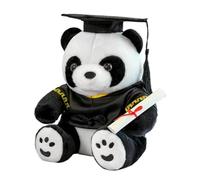 Generisch Peluche panda pour l'obtention du diplôme | Les ours de 25,4 cm ont perdu la saison des fêtes | Jouet doux avec fête d'asile noire à l'université