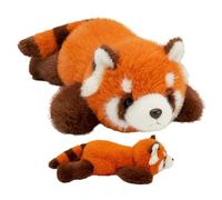 Generisch Peluche panda rouge - Adorable doudou 45 ou 65 cm - Coussin animal doux en fibre de polyester - Peluche lestée 340 g 660 g - Pour et adultes