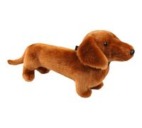 Generisch Peluche teckel réaliste avec 3 bébés, 45,7 cm, chien mignon pour enfants, filles, tout-petits, anniversaire, Pâques, Noël, cadeau, lit à baiser