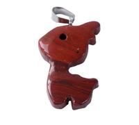 Generisch Pendentif en forme de cerf en agate - Bijou unisexe | Collier en agate naturelle, bijou en pierre pour homme et femme, confortable, pour un usage quotidien, les vacances