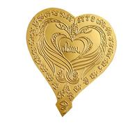 Generisch Pendentif en forme de feuille de Bouddha thaïlandais | Carte dorée Bouddha Pendentif | Signes Écriture Runes Collier, pendentif, décoration religieuse pour hommes et femmes