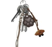Generisch Pendentif en forme de poil pour chien - Porte-clés pour collection de poils pour les amoureux des animaux, porte-clés léger pour chatons, pattes, chiots, familles
