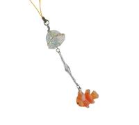 Generisch Pendentif en forme de poisson kois, chaîne de téléphone portable, méduse, perles, Einheitsgröße, comme décrit, Comme décrit