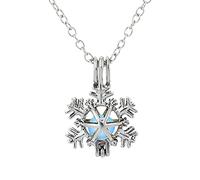 Generisch Pendentif neige Collier Accessoires Pendentif Neige Collier Accessoires Pendentif Amour Couple, cristal, No Gemstone