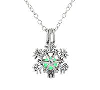 Generisch Pendentif neige Collier Accessoires Pendentif Neige Collier Accessoires Pendentif Amour Couple, cristal, No Gemstone