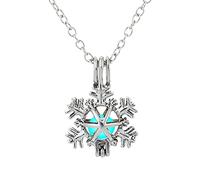 Generisch Pendentif neige Collier Accessoires Pendentif Neige Collier Accessoires Pendentif Amour Couple, cristal, No Gemstone