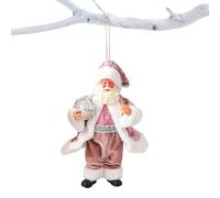 Generisch Pendentif Père Noël en tissu - Bijoux Père Noël 7,09 pouces | Décoration de Noël festive, polyvalente pour fenêtre porte salon jardin, parfait pour fête et cadeau