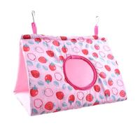 Generisch Per Pappagallini - Poliestere Cotone 17,5 x 11 x 14 cm - Da Gioco Pr La Stagione Invernale with Amaca Integrata, Interno, Sicuro, Casetta Per Pappagal