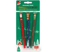Generisch Père Noël, renne et enfant Trio : crayons de Noël magiques effaçables