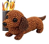 Generisch Perles de bricolage - Fabrication de bijoux faits à la main - Kit d'art en perles d'animaux mignons pour la maison, l'école, les cours d'art, l'atelier, les porte-clés, les breloques de sac