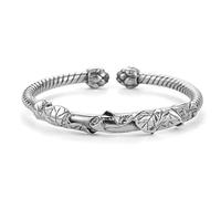 Generisch Perlmutt Armband Mantra-Armband mit Zeichen, Persönlichkeit des Herzens, offenes Armband, Retro-Linienarmband für Herren Amethyst Schmuck, Einheitsgröße, Cuivre, Pas de gemme