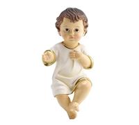 Generisch Petit bébé Jésus - Figurine de crèche de Noël en résine pour bureau, décoration de Noël chrétienne pour église, maison, famille contemplative