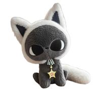 Generisch Petit chat en peluche - Coussin en peluche - 25 cm - Doudou doux à aimer - Compagnon réconfortant pour la maison, la chambre d'enfant, le voyage