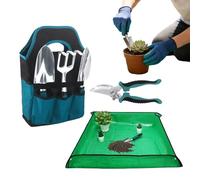 Generisch Petit outil de jardinage portable multifonction avec coupe-fleurs, cultivateur, pelle et ciseaux, idéal pour planter, ameublir le sol et entretenir les plantes d'intérieur